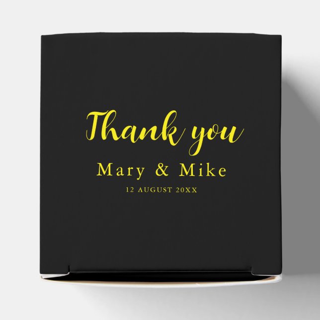 Thank You Heart 2x2x2 Favour Box for Any Occasion (Top)