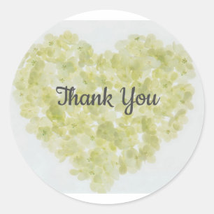 Thank You ~ Heart Classic Round Sticker