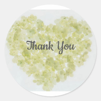 Thank You ~ Heart  Classic Round Sticker