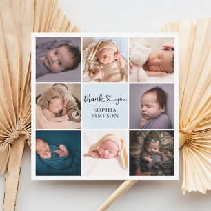 Thank You Heart Script Photo Announcement