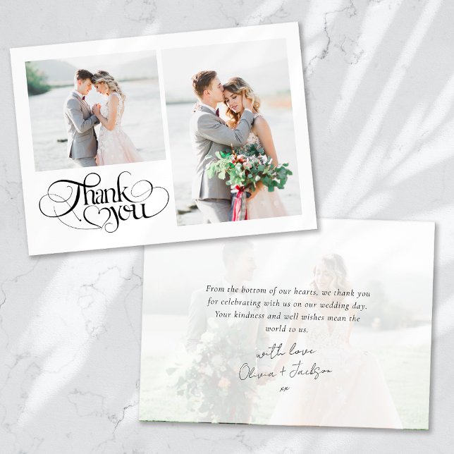 Thank You Heart Script Photo Wedding (Creator Uploaded)