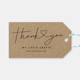 Thank You Heart Small Business Product Label