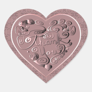 Thank You Heart Sticker