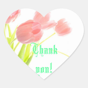 THANK YOU HEART STICKER