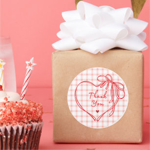 Thank You Heart Sticker – Cute Appreciation Design