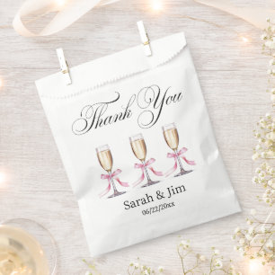 Thank you heart Wedding favour bags