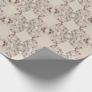 "Thank you"Hearts on Pale Lavender Wrapping Paper