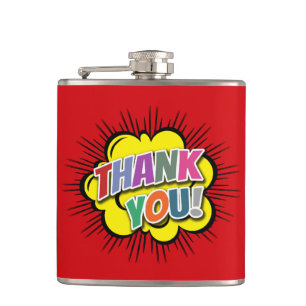Thank You Hip Flask