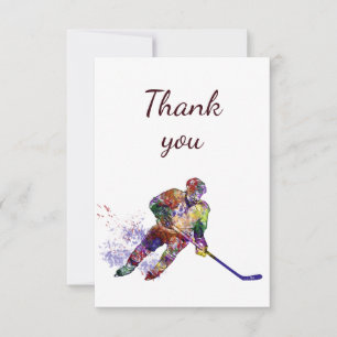 Thank You Hockey Sport Card