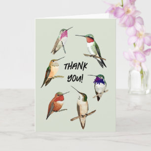 Thank you Hummingbirds Card