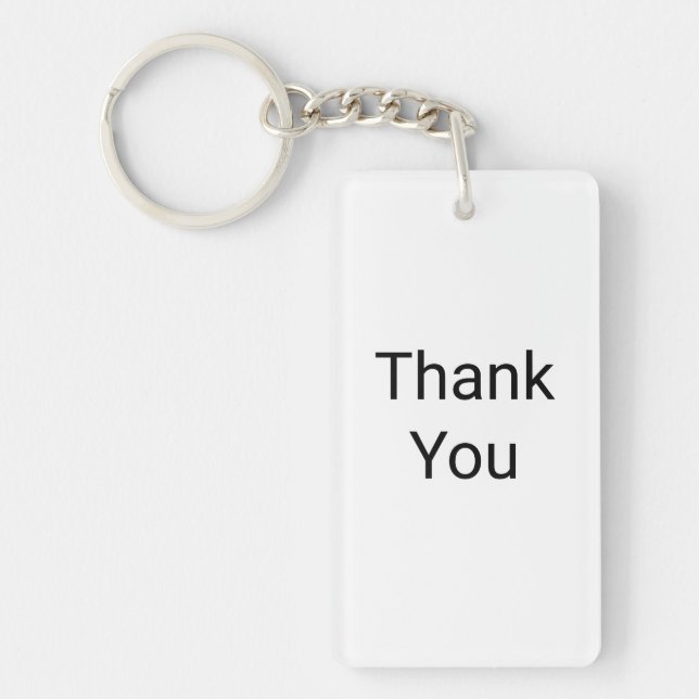 Thank You - I Am Grateful Key Ring (Front)