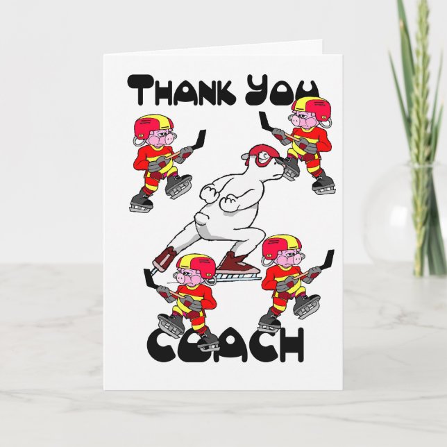 Thank you Ice Hockey Coach (Front)