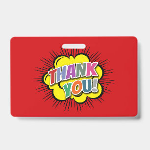 Thank You ID Badge