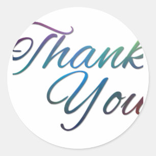 Thank You Images Classic Round Sticker