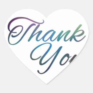 Thank You Images Heart Sticker