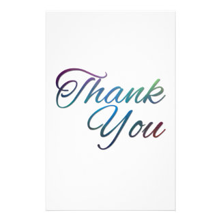 Thank You Custom Stationery, Thank You Stationery Templates