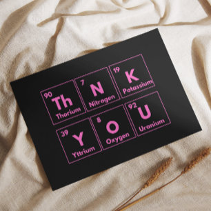 Thank You in Elements: A Creative and Pink Card