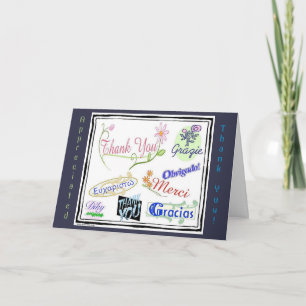 Thank You in Many Languages Card