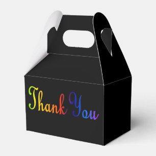 Thank You in Rainbow Colours Favour Box