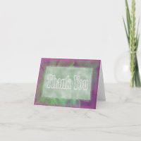 Thank You in ruffles & pastels-  blank inside