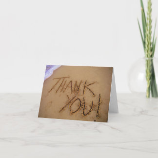 Thank You in sand Card