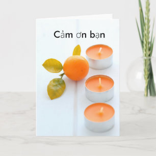 Thank you in Vietnamse Card