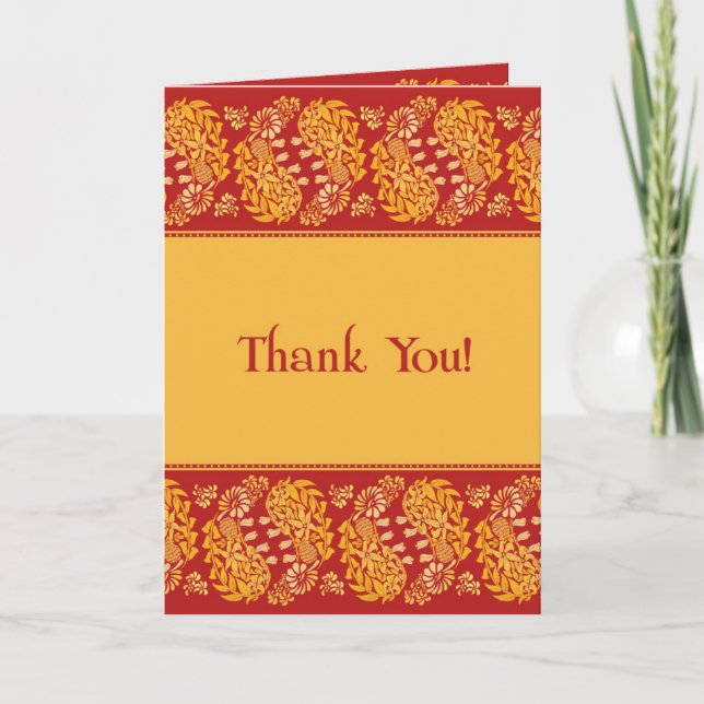 Thank You Indian Wedding Folded Card (Front)