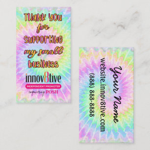 Thank you Innov8tive Posh tie dye Business Card