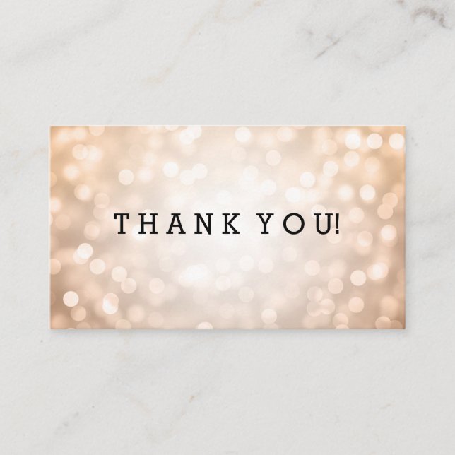 Thank You Insert Copper Glitter Lights (Front)