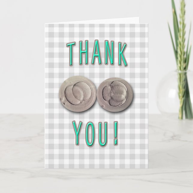 thank you ivf invitro fertilisation embryos (Front)