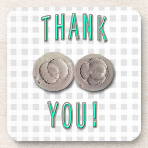 thank you ivf invitro fertilisation embryos coaster