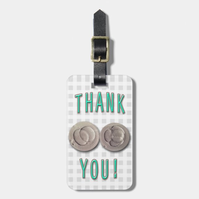 thank you ivf invitro fertilisation embryos luggage tag (Front Vertical)