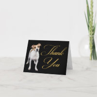 Thank You Jack Russell Terrier Puppy Dog Note Card