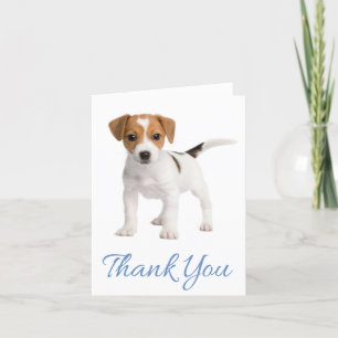 Thank You Jack Russell Terrier Puppy Dog Note Card