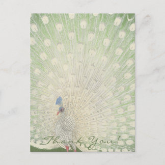 Thank You | Japanese Fine Art | Peacock Postcard