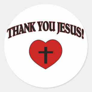 Thank You Jesus Stickers