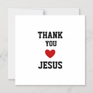 Thank You Jesus Modern Christian Faith Heart Magnetic Invitation