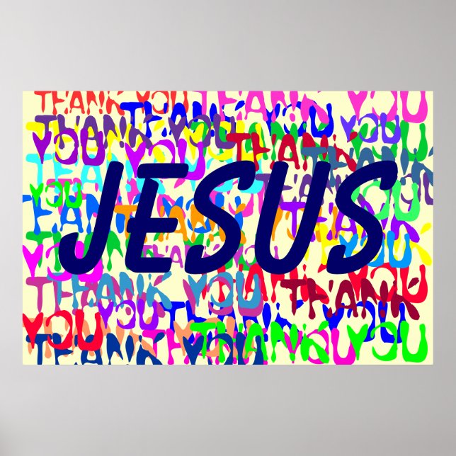 Thank you, Jesus Poster (Front)