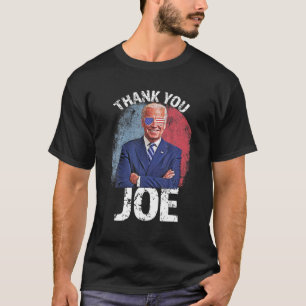 Thank You Joe Biden Harris Retro 4Th Of July Presi T-Shirt