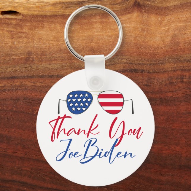 Thank You Joe Biden Key Ring (Front)