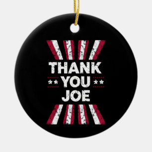 Thank You Joe President Biden Ceramic Tree Decoration
