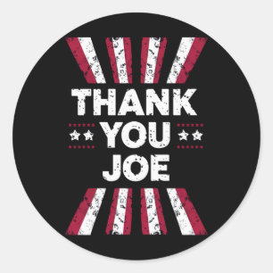Thank You Joe President Biden Classic Round Sticker