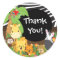 Thank You Jungle Safari Baby Animals Sticker