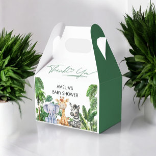 Thank You Jungle Safari Baby Shower  Favour Box