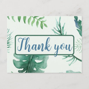 Thank you Jungle Safari Postcard