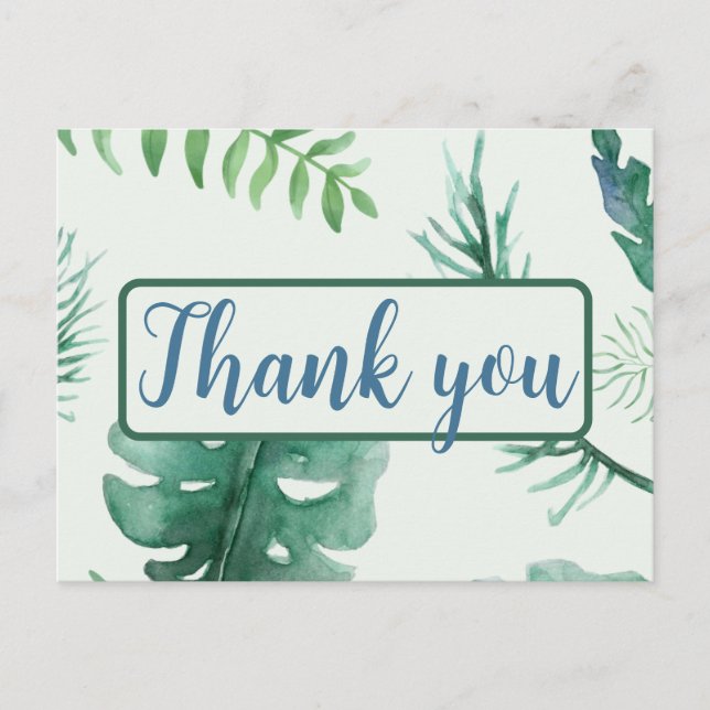 Thank you Jungle Safari Postcard (Front)