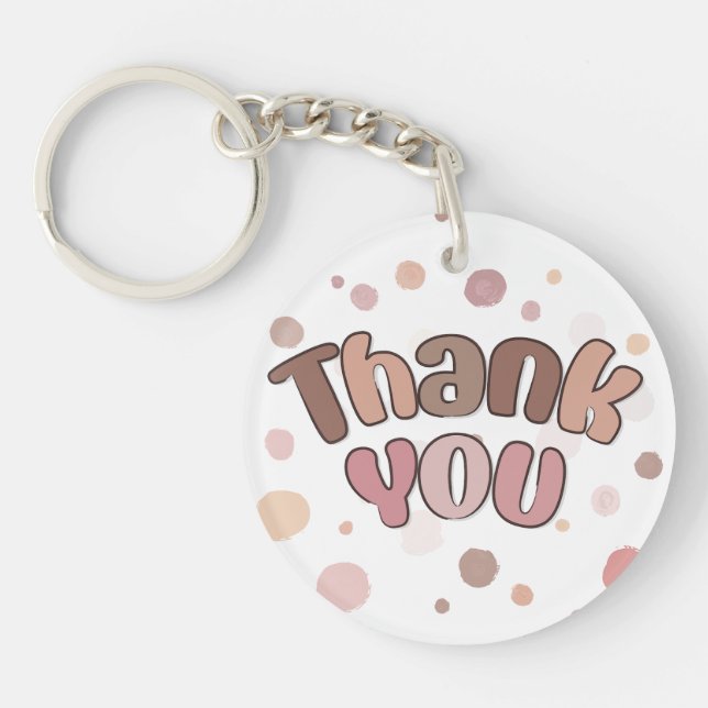 Thank you  key ring (Front)