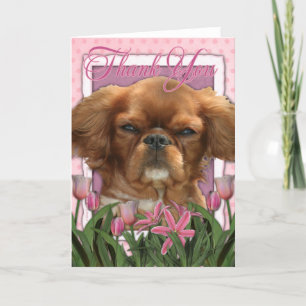 Thank You - King Charles Cavalier - Ruby Card