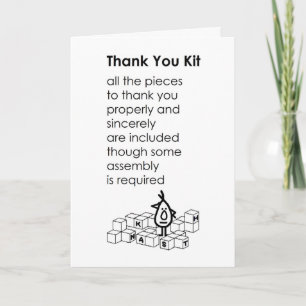 Thank You Kit - a funny thank you poem