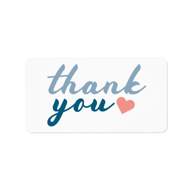 Thank You Label (Front)